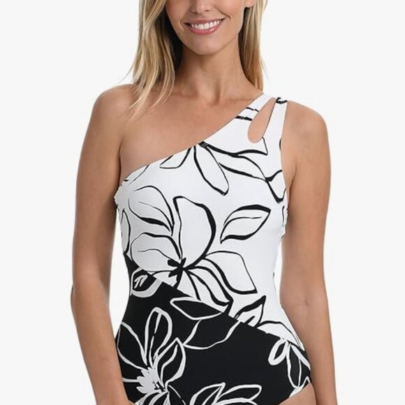 La Blanca Women's Shoulder One Piece Swimsuit - Picture 2 of 5